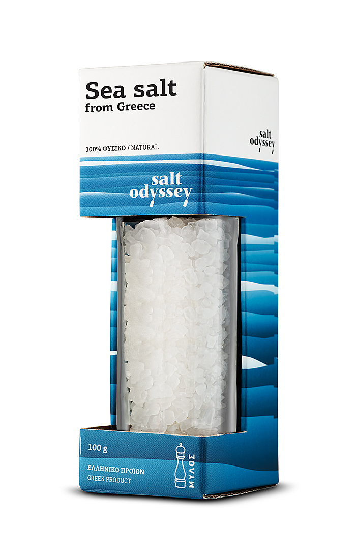 Coarse salt in mill